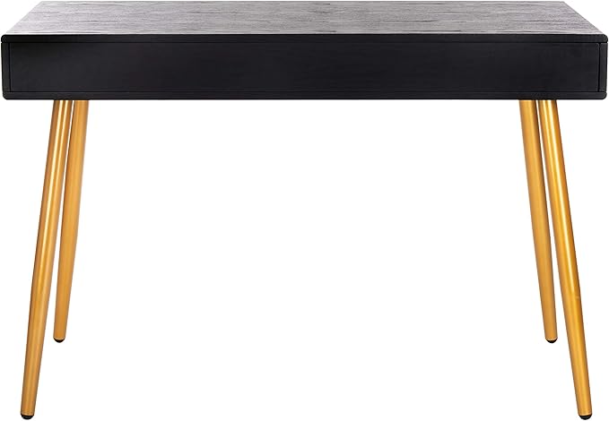 Safavieh Home Office Jorja Modern Black and Gold 1-drawer Desk