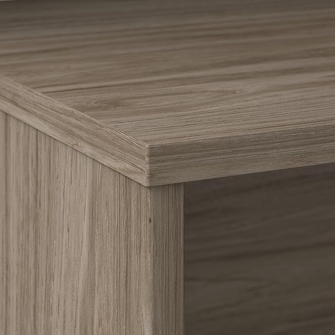 Bush Business Furniture Studio C 42W Desk Return in Modern Hickory