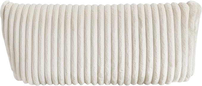 Lexicon Modern Swivel Glider Recliner Chair Nursery Glider Corduroy Fabric Upholstery Recliner with 2 Lumbar Pillows Manual Reclining Sofa Chair for Living Room/Office/Apartment Beige