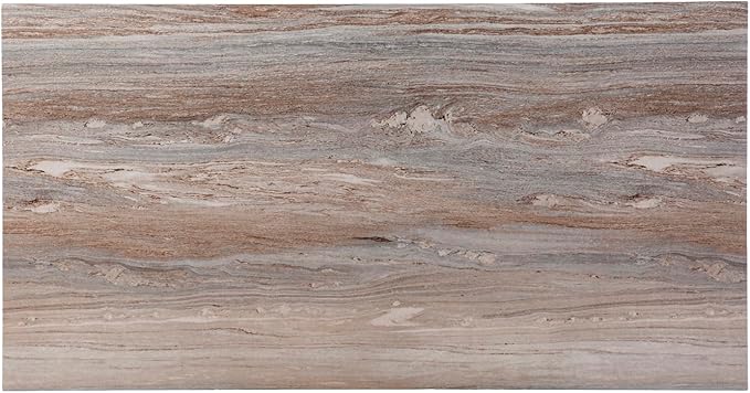 Chadkirk Faux Marble Writing Desk: Modern Desk for Home Office Living Room Bedroom