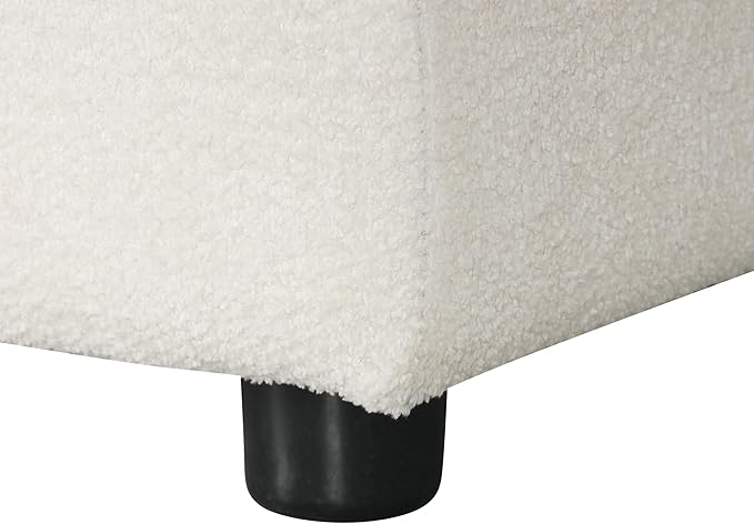 95 Convertible Sectional Sleeper Sofa with Storage Chaise Pull-Down Backrest with 2 Cup Holders Arc Armrests with Nailhead Trim Warp Knitting Polyester Fabric Acacia Wood Frame (Beige-09)