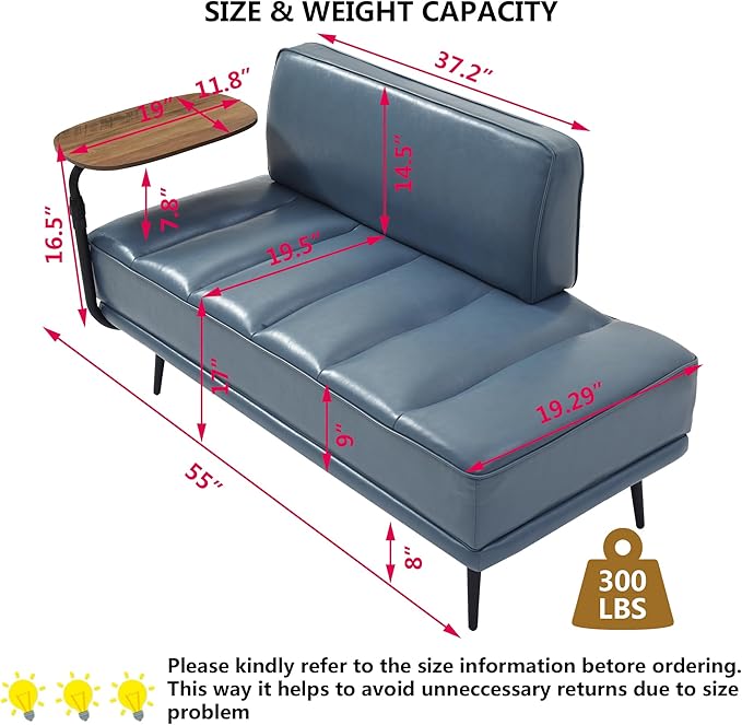 mikibama 2 Seater Loveseat Sofa Couch55 PU Leather Ottoman Bench for Bedroom Living RoomChannel Tufted Bed End Bench with BackFootrest Ottomans for Living RoomEntrywayWindow (PU Leather Grey)