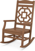 Martha Stewart by POLYWOOD® Chinoiserie Rocking Chair in Teak