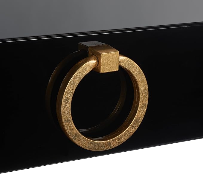 Safavieh Couture Collection Maia Black 2-Drawer Lacquer Desk