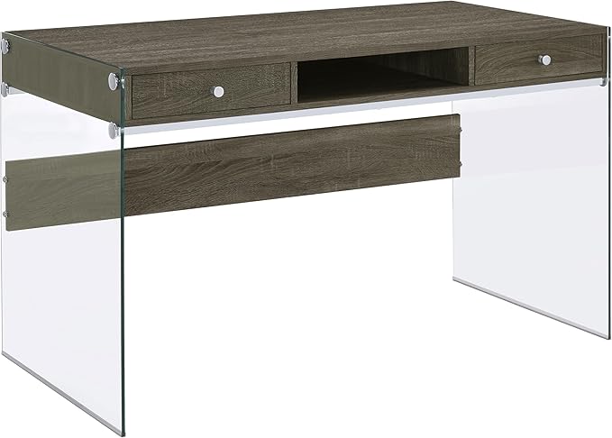 Coaster Home Furnishings Dobrev 48-inch 2-Drawer Writing Desk Weathered Grey 800818