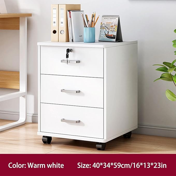 Lockable Mobile File Cabinet Black Rolling Storage Solution With Thickened Top For Office &amp Craft Supplies Secure Document Nizer On Wheels Efficient &amp Stylish DesignWei?-40x34x59cm/16x13x23in