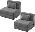 Garvee 2 Pcs Folding Sofa Bed Chair Convertible Couches with Foldable Design Comfortable Cloud Couch for Living Room Multi-Functional Sectional As Comfy Couch &amp Bed
