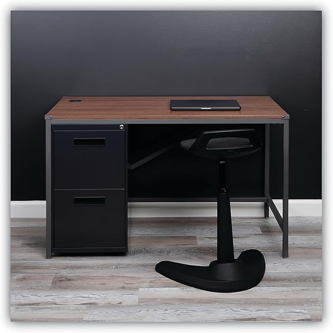 Alera PAFFCH Two-Drawer Metal Pedestal File 14 7/8w x 19-1/8d x 27-3/4h Charcoal