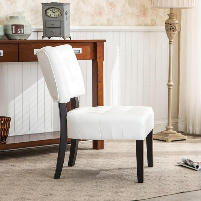 Contemporary Tufted Oversized Accent Chair with Plush Boucle Fabric and Faux Leather Options Kiln-Dried Hardwood Frame Deep Cushion Seat Ergonomic Back Support Versatile Living Room Chair (Ivory)