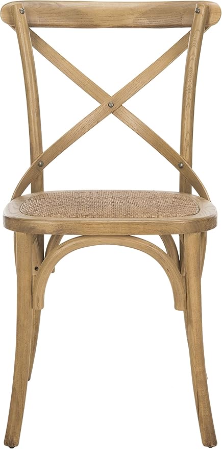 Safavieh American Homes Collection Franklin Farmhouse X-Back Antique White Side Chair