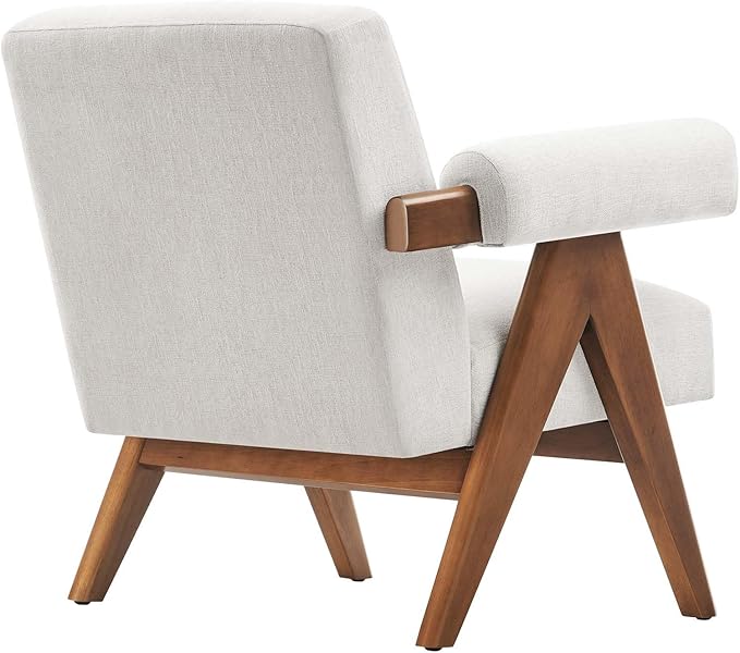 Modway EEI-6503-HEI Lyra Fabric Armchair Ivory Fabric