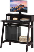 Furinno Simplistic A Frame Computer Desk Dark Walnut