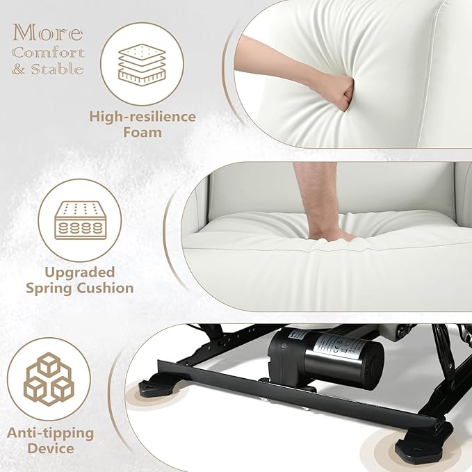cinkehome Wall Hugger Power Recliners for Small Spaces Electric Recliners with USB Modern RV Recliner Chair for Living Room Apartment