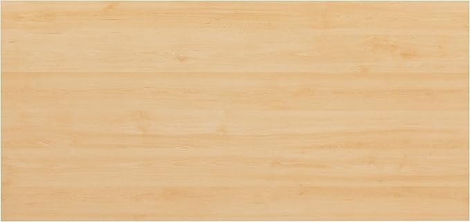 Flash Furniture Tiverton Industrial Modern Desk - Commercial Grade Office Computer Desk and Home Office Desk - 47 Long (Maple/Black)