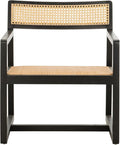 Safavieh Home Lula White and Natural Cane Accent Chair
