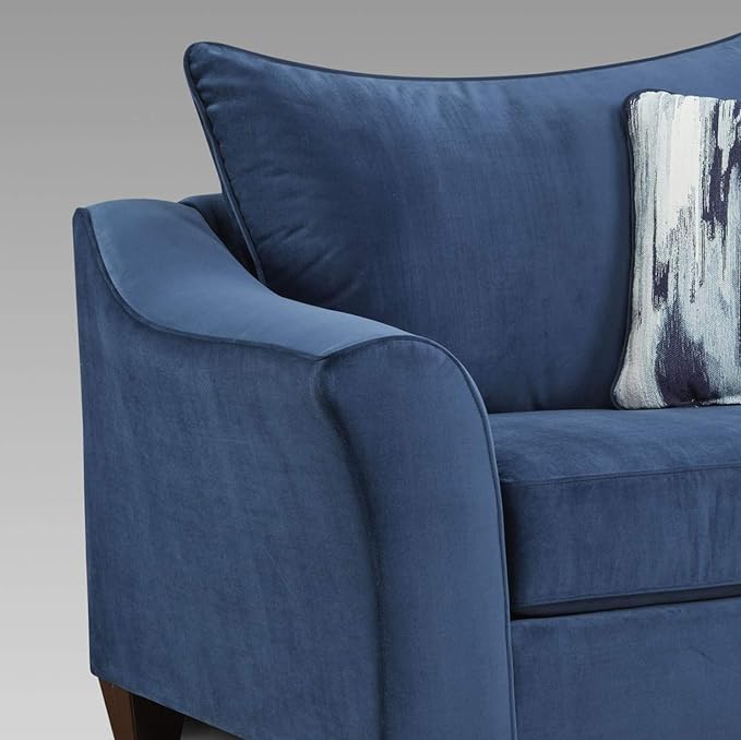 Roundhill Furniture Camero Fabric Pillowback Loveseat