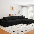107”Cloud Sectional Couch Boneless Sofa for Living Room Modular Sectional Sofa with Deep Seat Fluffy Comfy Couch with L-Shaped Chaise No Assembly Required Comfy Upholstered Corduroy Couches