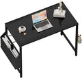 Pamray 32 Inch Computer Desk for Small Spaces with Storage Bag Home Office Work Desk with Headphone Hook Small Office Desk Study Writing Table