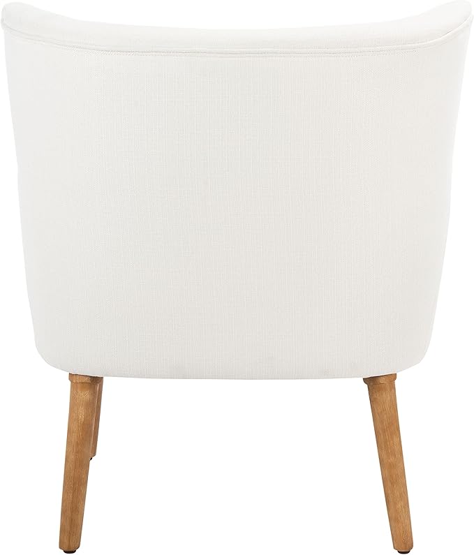 SAFAVIEH Home Collection Delfino White/Natural Accent Chair