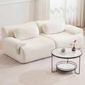 79.6 Boneless Couches for Living Room Set Cloud Modular Sectional Sofa in a Box Memory Foam Modern Couch Big Comfy Compressed Sofas Loveseat for Small Spaces Bedroom Apartment White