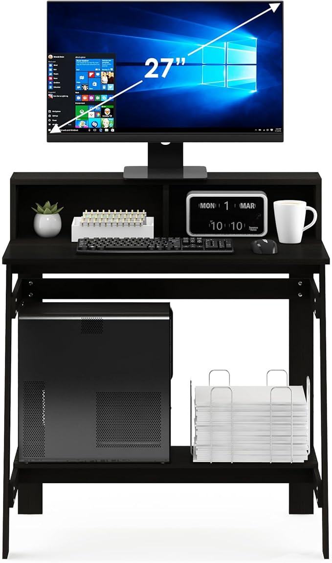Furinno Simplistic a Frame Computer Desk Espresso
