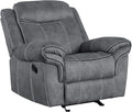 Modern Glider Recliner - Comfortable Velvet Lounge Chair for Living Room Home Theater Nursery