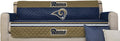 Pegasus Sports NFL Unisex NFL Sofa Couch Reversible Furniture Protector with Elastic Straps 75-inches by 110-inches