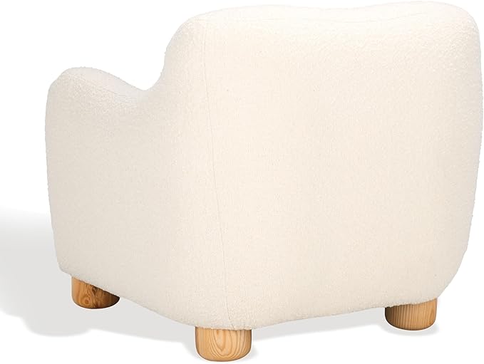 SAFAVIEH Couture Collection Dyanna Ivory/Natural Boucle Accent Chair