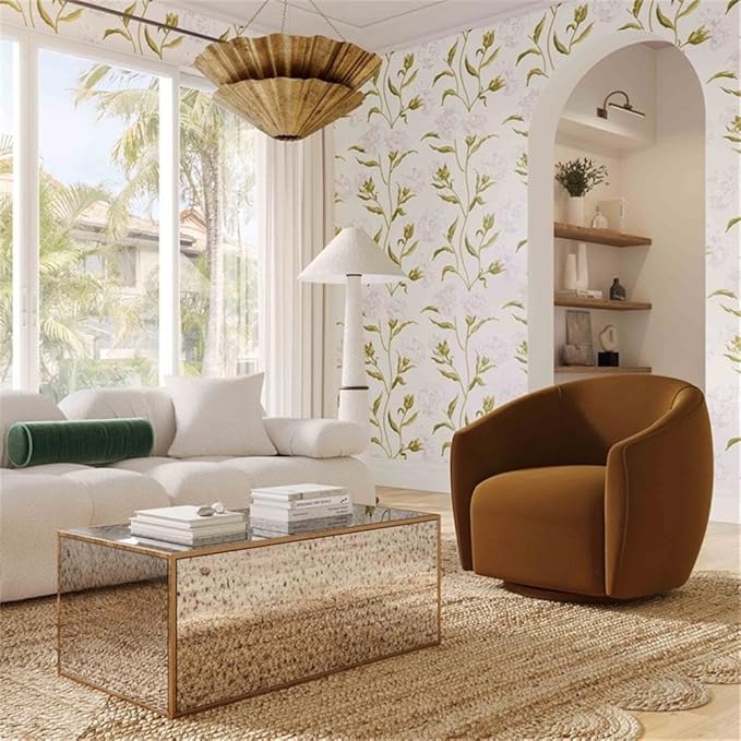 Pemberly Row Modern Cognac Velvet Swivel Chair 360-Degree Rotating Seat High-Density Foam Curvaceous Silhouette Sloped Arms Handmade Accent Chair for Living Room or Office Use