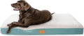 Orthopedic Dog Bed for Large Dogs and Extra Large Dogs XL Waterproof Dog Bed with Removable Washable Cover &amp Anti-Slip Bottom Crate Bed Deluxe Plush Pet Bed Mat L-Plus(36X27X3) Blue