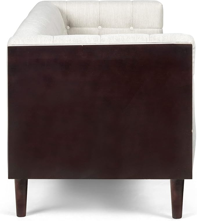 McLarnan Tufted 3 Seater Sofa - Beige/Brown