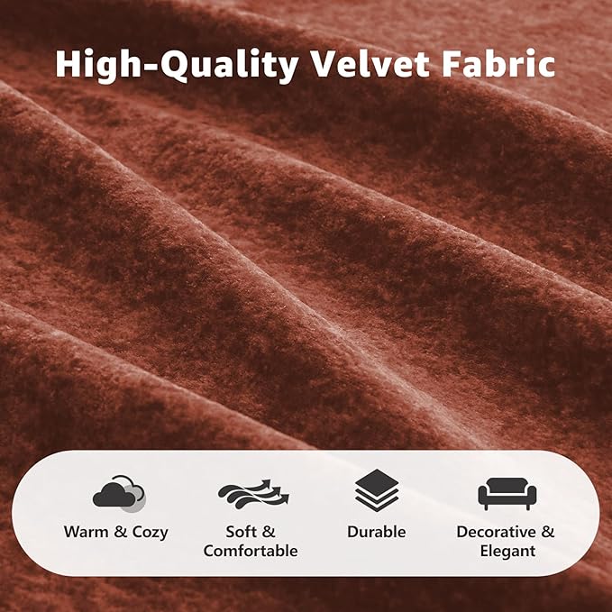 110.6'' Modular L Shaped Sectional Couches for Living Room Modern Velvet Cozy Boneless Sofa with 1 Ottoman No Assembly Required Comfy Couch Red Cloud Boneless Couch in a Box Sofas para Sala