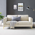 Modway Kaiya Upholstered Fabric Sofa 33.5 x 71 x 32 Beige