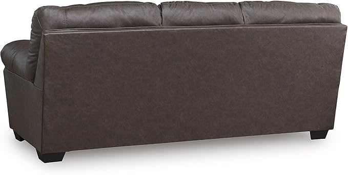 Signature Design by Ashley WalkerPoint Contemporary Sofa with Removable Cushion Dark Brown