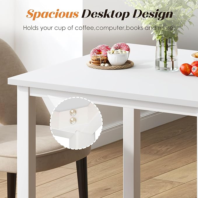 Need Computer Desk 31.5 Inch Small Office Writing Work Study Desk for Kids Student Teacher Home Bedroom Laptop Desk White