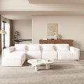 JACH L-Shaped Cloud Sectional Couch 149 Huge Plus Modular Sofa Modern Comfy Cloud Couches with Reversible Chaise Ottoman Sofas Furniture for Living Room Office Apartment Beige