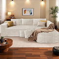 108” Modular Sectional Sofa Couches Oversized L-Shape Cloud Couch with Deep Seat Comfy Memory Foam Modern Boneless Couch for Living Room No Assembly Required