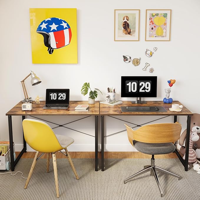FEZIBO 32 inch Computer Desk Home Office Small Desk Modern Simple Style PC Table for Home Office Study Writing
