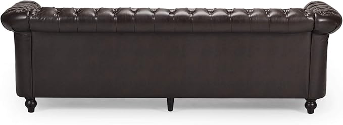 Christopher Knight Home Norma Sofas Brown Dark Brown