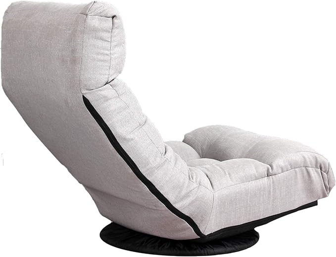 Single Reclining Chair Modern Grey Solid Recliner Adjustable Height Indoor Use Living Room