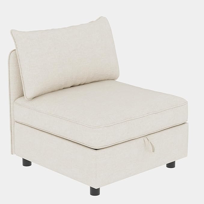 Oversized Modular Storage Sectional Sofa Customizable Seating Group Sofa&ampCouch Convertible Lounge Sleeper Chaise Daybed with Movable Seat L-Shaped Chenille Upholstered Sofa Couch for Living Room