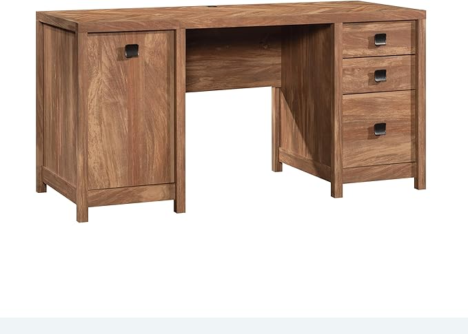 Sauder Cannery Bridge Commercial Office Desk Sindoori Mango Finish