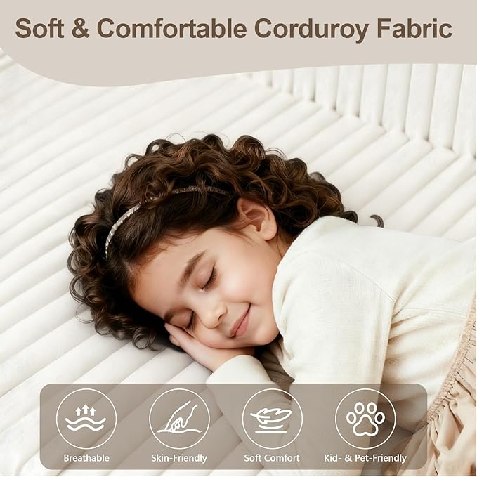 134 U-Shape Oversized Cloud Boneless Sofa Couch with Chaise Modern Modular Sectional Comfy U-Shape Cloud Couch Deep Seat No Assembly Required (White) | Boneless Sofa Ergonomic Design