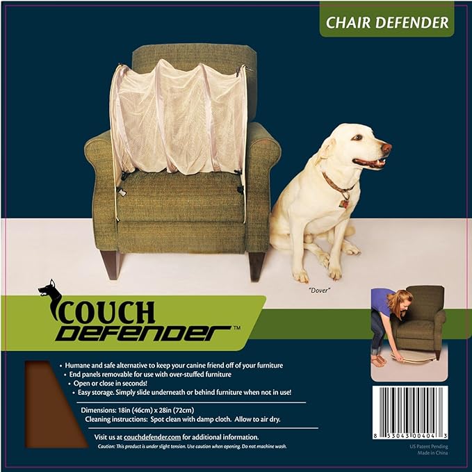 Chair Defender: Keep Pets Off of Your Furniture! (Dark Brown) Chair Defender