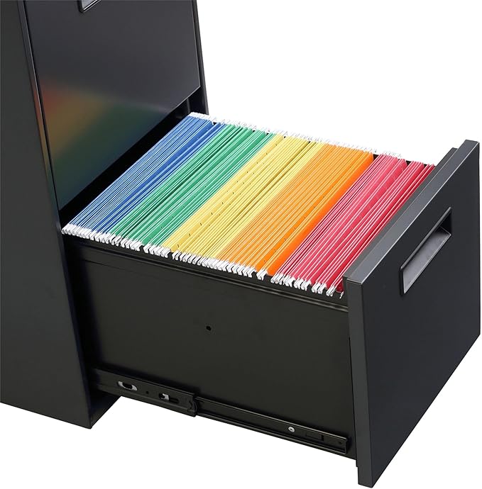 Alera PA54-2820CH Two-Drawer Metal Pedestal File 16w x 19-1/2d x 28-1/2h Charcoal Charcoal