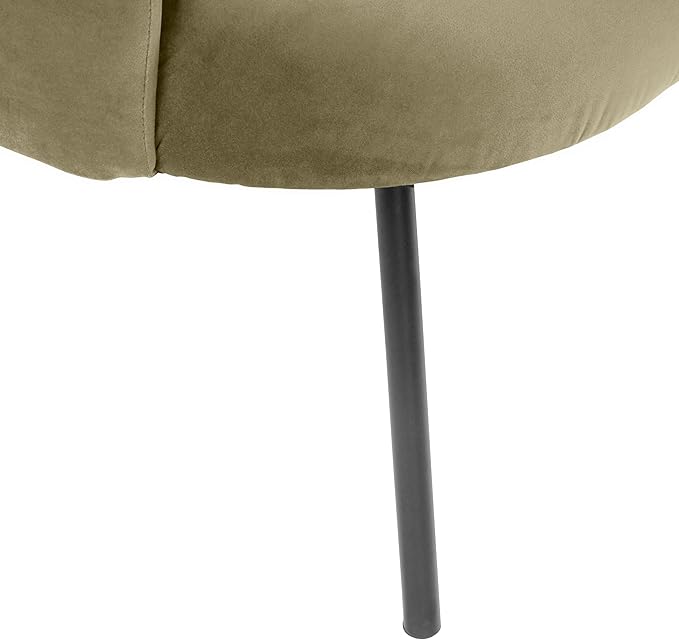 Homepop Home Decor | Upholstered Modern Accent Chair | Accent Chairs for Living Room &amp Bedroom | Decorative Home Furniture Light Sage Green Velvet