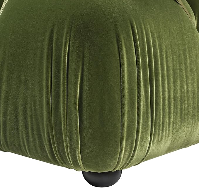 Jennifer Taylor Home Marcel 72.5 Bubble Modular Modern 2-Piece Loveseat Sofa Olive Green