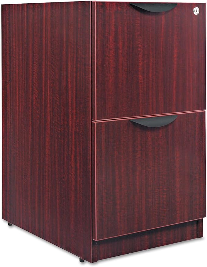 Alera® Valencia Series File/File Full Pedestal File PEDESTALFIL/FIL16X22MAH (Pack of2)
