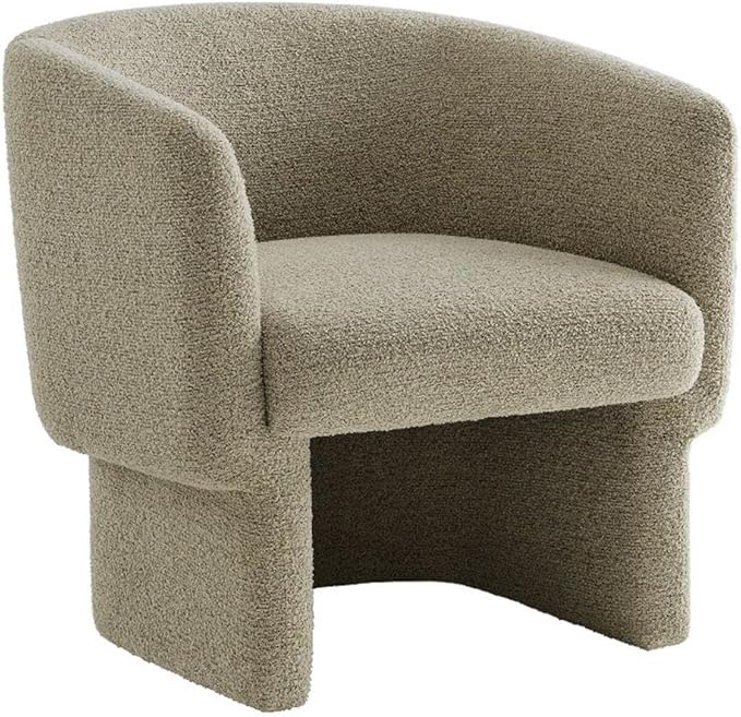 Modway Muse Comfy Barrel Accent Chair in Cork