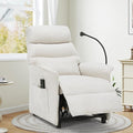 Beige Power Recliner Chair with Remote Control Adjustable Phone Holder and Storage Pocket – 90° to 155° Reclining Oversize Comfort for Living Room Home Theater or Gaming